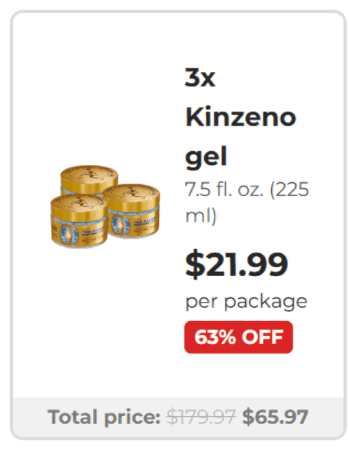 Kinzeno Massage Gel offer price